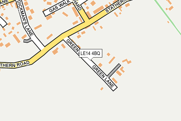 LE14 4BQ map - OS OpenMap – Local (Ordnance Survey)