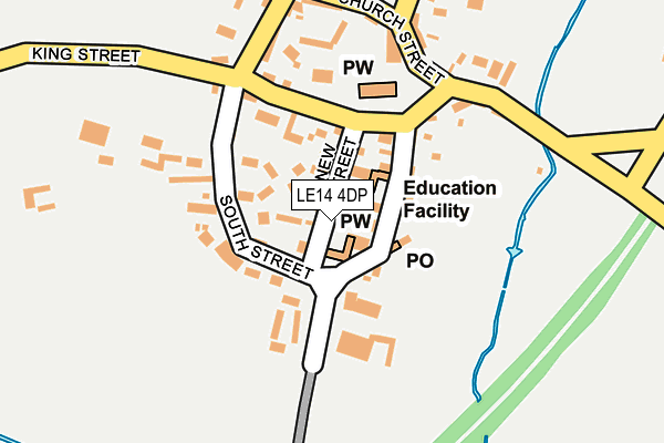 LE14 4DP map - OS OpenMap – Local (Ordnance Survey)