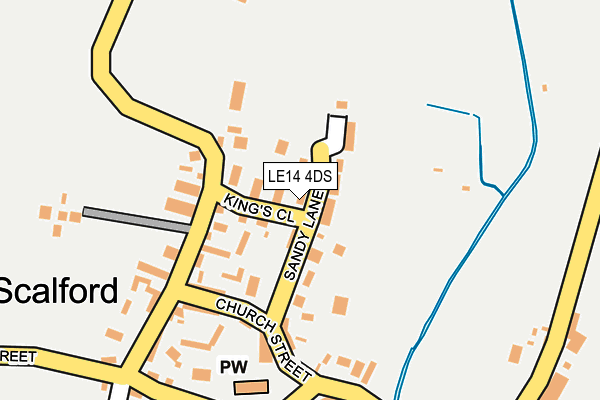 LE14 4DS map - OS OpenMap – Local (Ordnance Survey)