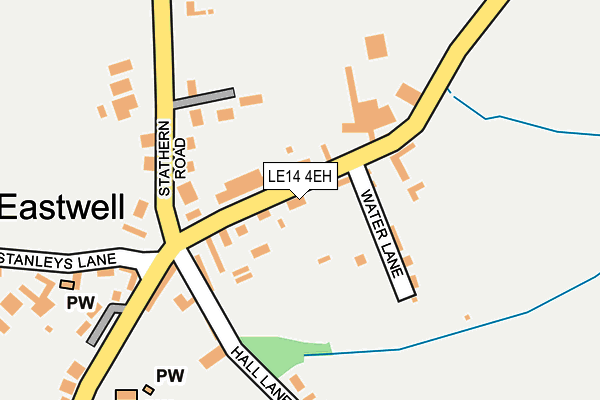 LE14 4EH map - OS OpenMap – Local (Ordnance Survey)