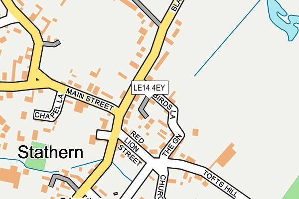 LE14 4EY map - OS OpenMap – Local (Ordnance Survey)