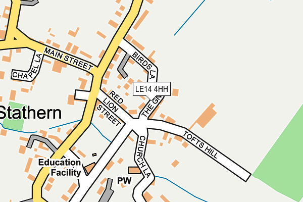 LE14 4HH map - OS OpenMap – Local (Ordnance Survey)