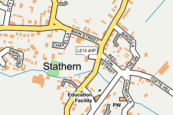 LE14 4HP map - OS OpenMap – Local (Ordnance Survey)