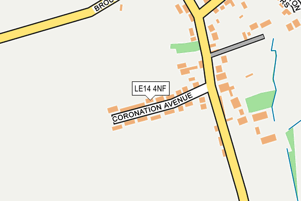 LE14 4NF map - OS OpenMap – Local (Ordnance Survey)