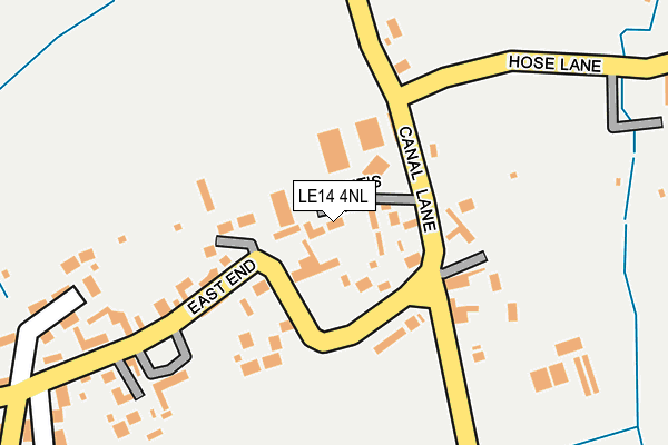 LE14 4NL map - OS OpenMap – Local (Ordnance Survey)