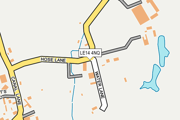 LE14 4NQ map - OS OpenMap – Local (Ordnance Survey)