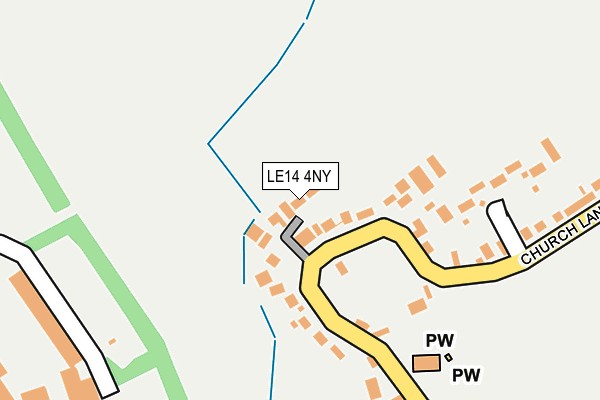 LE14 4NY map - OS OpenMap – Local (Ordnance Survey)