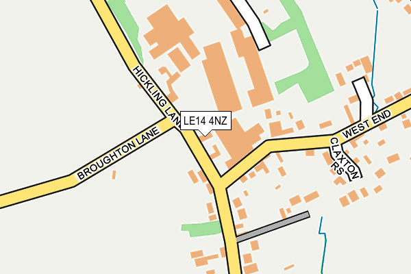 LE14 4NZ map - OS OpenMap – Local (Ordnance Survey)