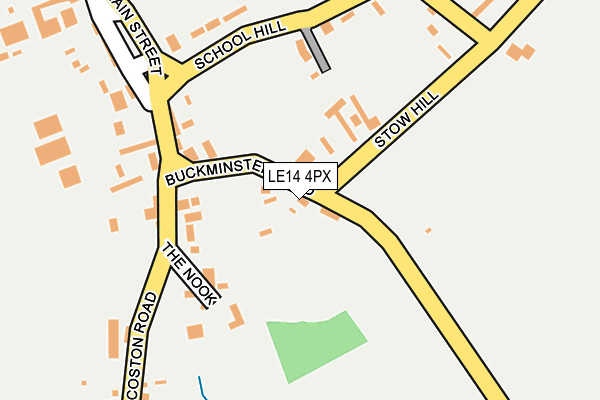 LE14 4PX map - OS OpenMap – Local (Ordnance Survey)