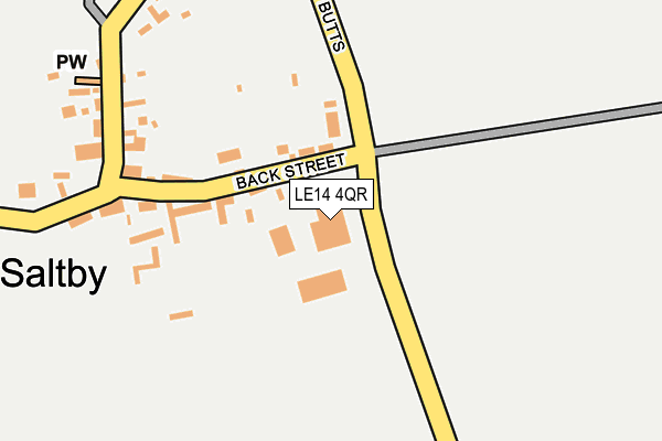 LE14 4QR map - OS OpenMap – Local (Ordnance Survey)