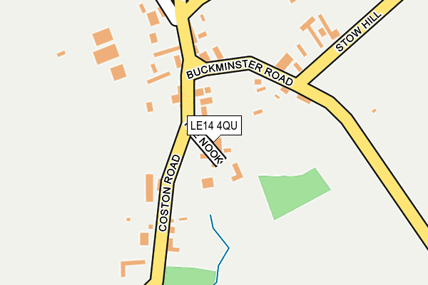 LE14 4QU map - OS OpenMap – Local (Ordnance Survey)