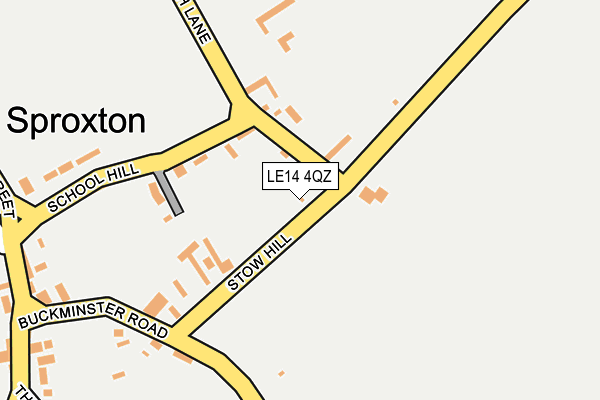 LE14 4QZ map - OS OpenMap – Local (Ordnance Survey)