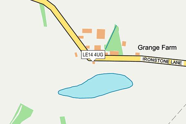 LE14 4UG map - OS OpenMap – Local (Ordnance Survey)
