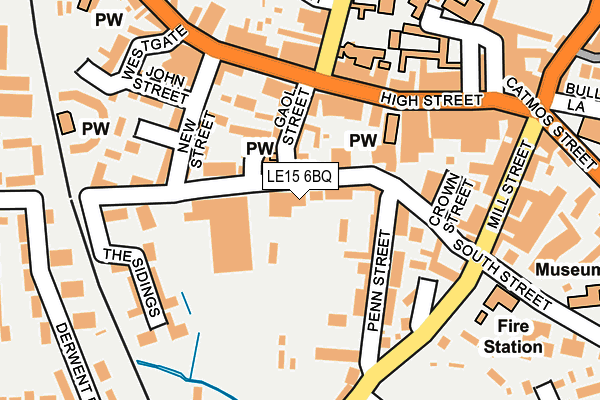 LE15 6BQ map - OS OpenMap – Local (Ordnance Survey)
