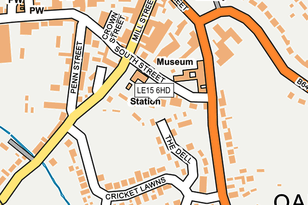 LE15 6HD map - OS OpenMap – Local (Ordnance Survey)