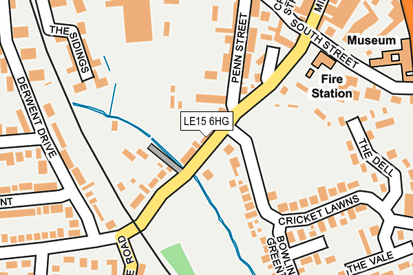 LE15 6HG map - OS OpenMap – Local (Ordnance Survey)