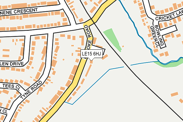 LE15 6HJ map - OS OpenMap – Local (Ordnance Survey)