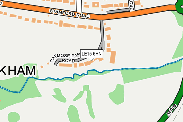 LE15 6HN map - OS OpenMap – Local (Ordnance Survey)