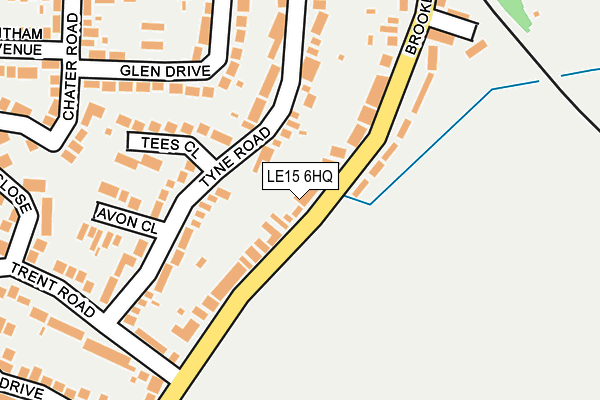 LE15 6HQ map - OS OpenMap – Local (Ordnance Survey)
