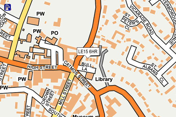 LE15 6HR map - OS OpenMap – Local (Ordnance Survey)