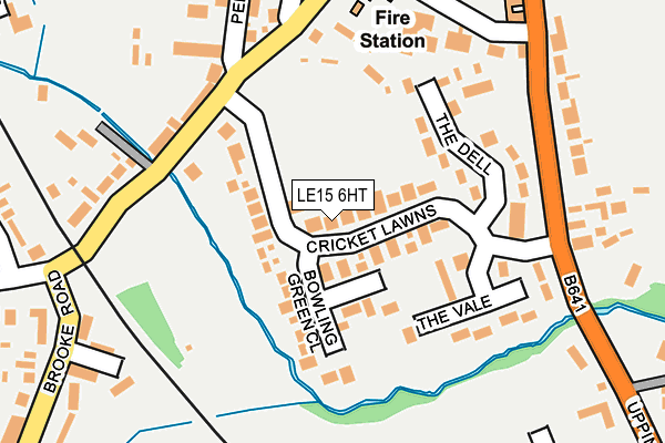 LE15 6HT map - OS OpenMap – Local (Ordnance Survey)