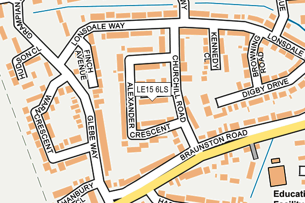 LE15 6LS map - OS OpenMap – Local (Ordnance Survey)