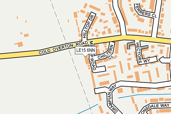 LE15 6NN map - OS OpenMap – Local (Ordnance Survey)