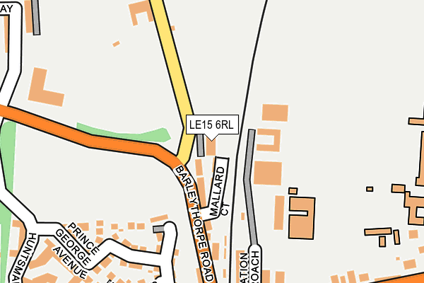 LE15 6RL map - OS OpenMap – Local (Ordnance Survey)