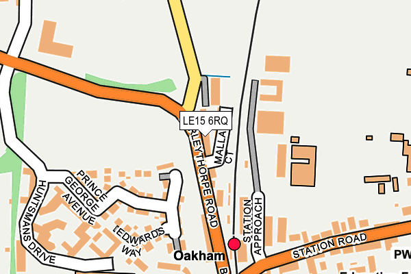LE15 6RQ map - OS OpenMap – Local (Ordnance Survey)