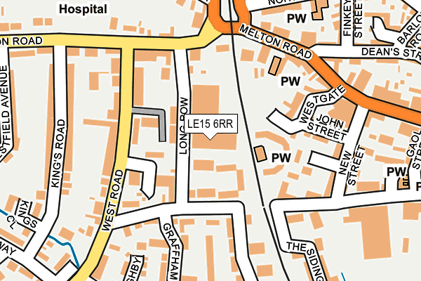 LE15 6RR map - OS OpenMap – Local (Ordnance Survey)