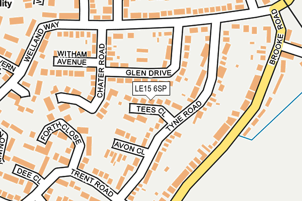 LE15 6SP map - OS OpenMap – Local (Ordnance Survey)