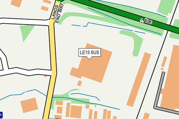 LE15 6US map - OS OpenMap – Local (Ordnance Survey)