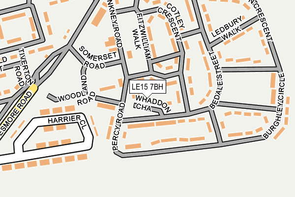 LE15 7BH map - OS OpenMap – Local (Ordnance Survey)