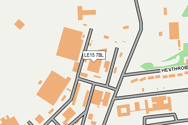 LE15 7BL map - OS OpenMap – Local (Ordnance Survey)