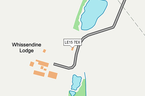 LE15 7EX map - OS OpenMap – Local (Ordnance Survey)