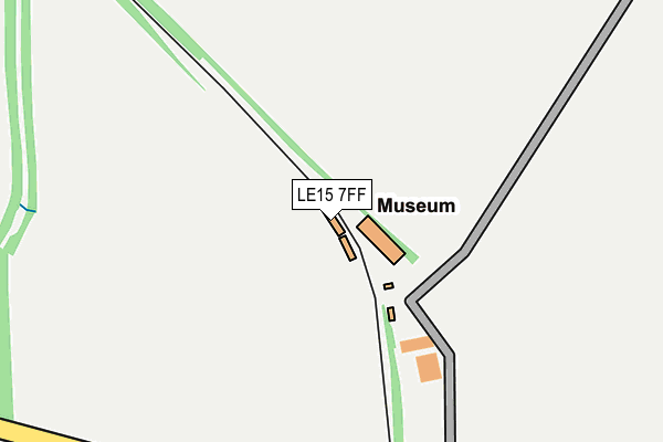 LE15 7FF map - OS OpenMap – Local (Ordnance Survey)