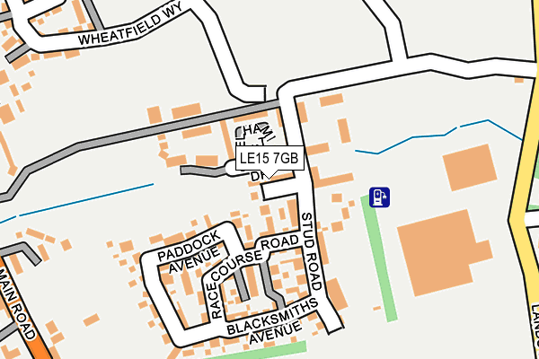 LE15 7GB map - OS OpenMap – Local (Ordnance Survey)