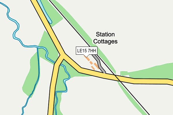 LE15 7HH map - OS OpenMap – Local (Ordnance Survey)