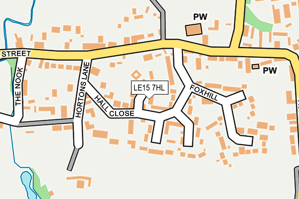 LE15 7HL map - OS OpenMap – Local (Ordnance Survey)