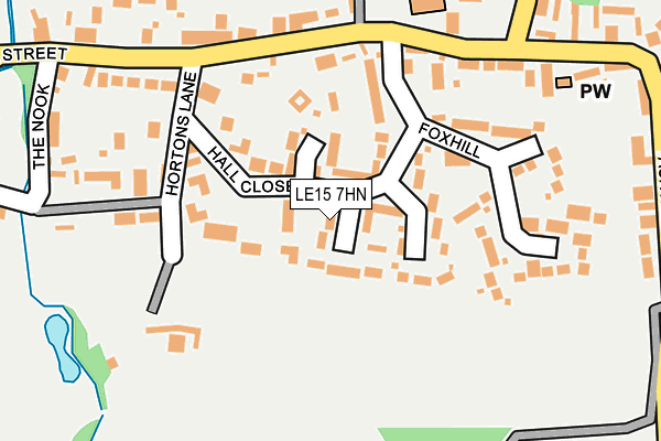 LE15 7HN map - OS OpenMap – Local (Ordnance Survey)
