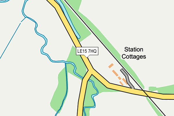 LE15 7HQ map - OS OpenMap – Local (Ordnance Survey)