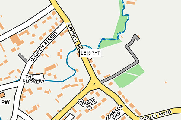 LE15 7HT map - OS OpenMap – Local (Ordnance Survey)