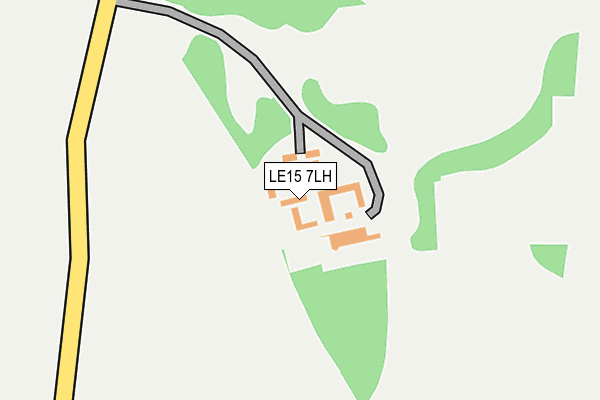 LE15 7LH map - OS OpenMap – Local (Ordnance Survey)
