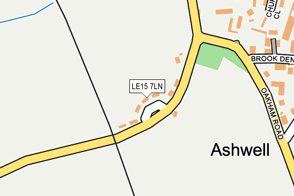 LE15 7LN map - OS OpenMap – Local (Ordnance Survey)