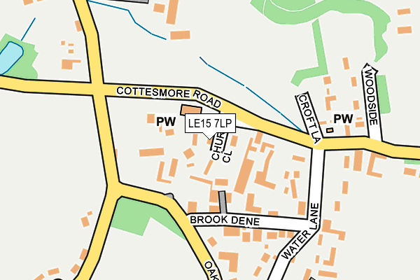 LE15 7LP map - OS OpenMap – Local (Ordnance Survey)