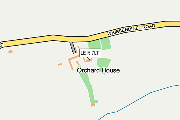 LE15 7LT map - OS OpenMap – Local (Ordnance Survey)