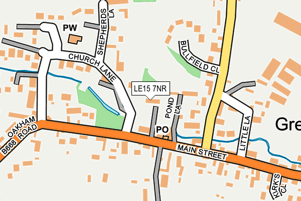 LE15 7NR map - OS OpenMap – Local (Ordnance Survey)
