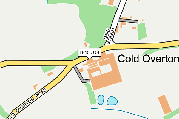 LE15 7QB map - OS OpenMap – Local (Ordnance Survey)