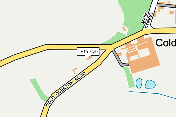 LE15 7QD map - OS OpenMap – Local (Ordnance Survey)