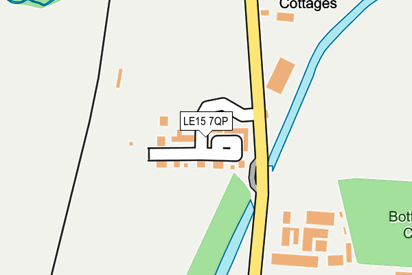 LE15 7QP map - OS OpenMap – Local (Ordnance Survey)